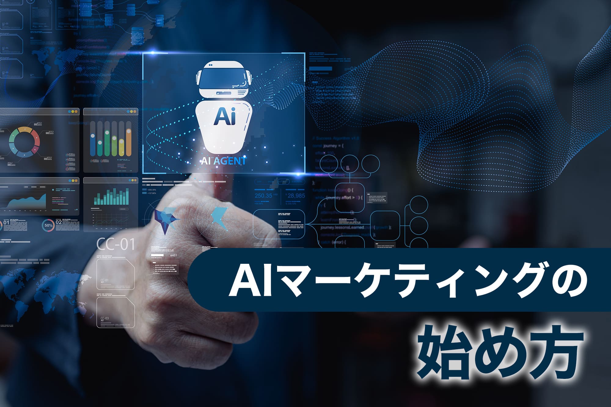 AIマーケティングの始め方を表す画像